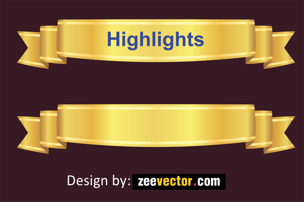 Golden-Ribbon-Vector-free-download